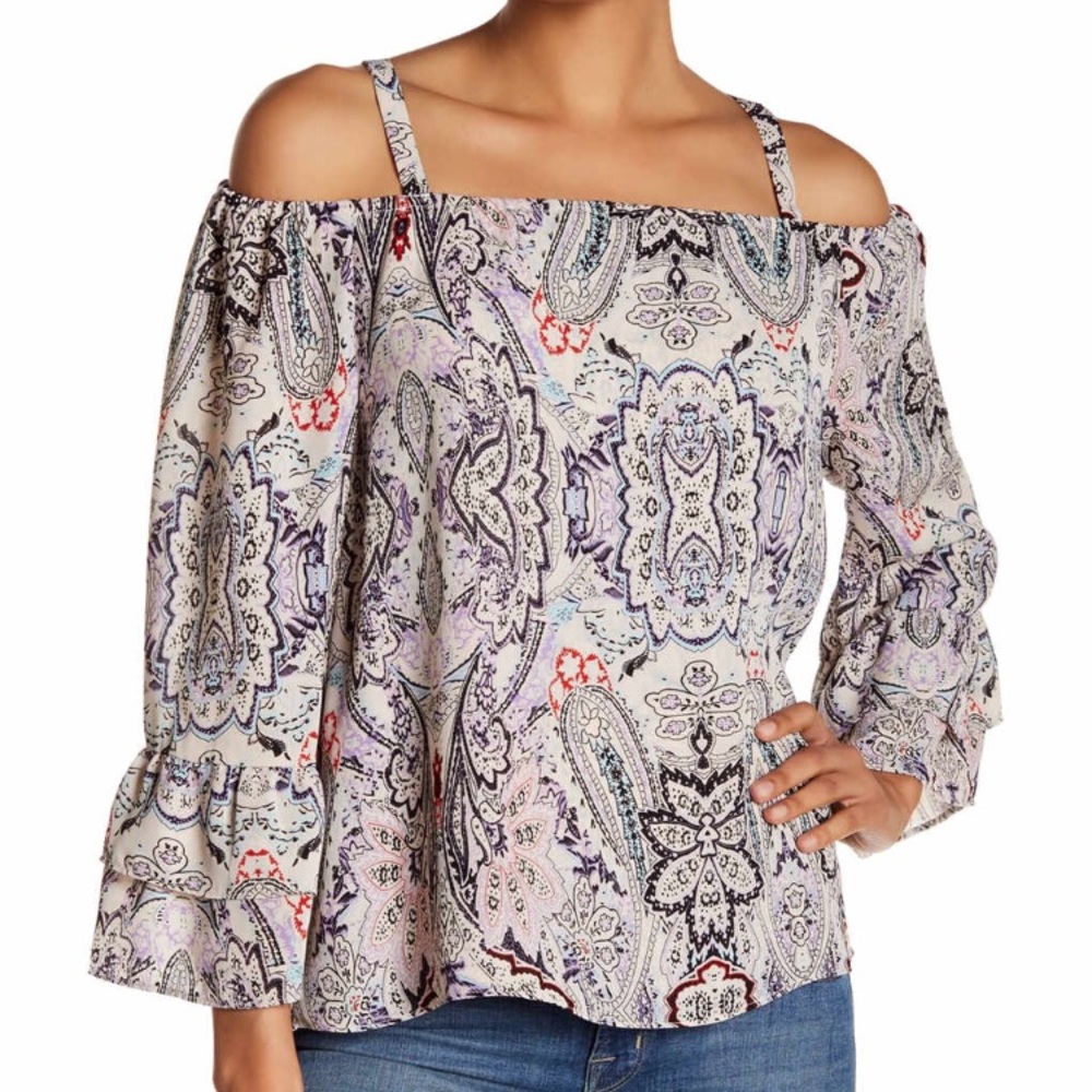 SALE! PARKER! paisley off the shoulder top